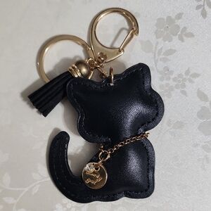 Black Cat Lucky Girl Bag Charm